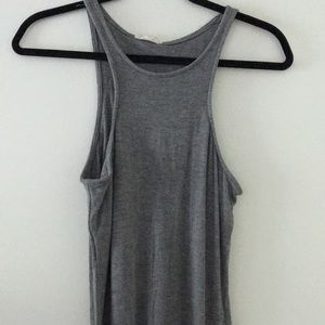 GRAY Racerback Floor length Maxi dress